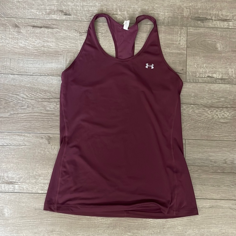 Small Burgundy purple under ARMOUR sports top